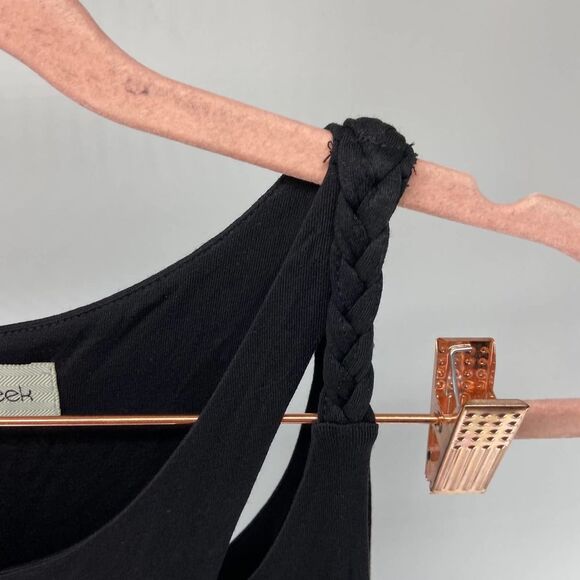 Blessed are the Meek Holy Smokes Black Cutout Sleeveless Midi Dress Womens 8 - Picture 5 of 5